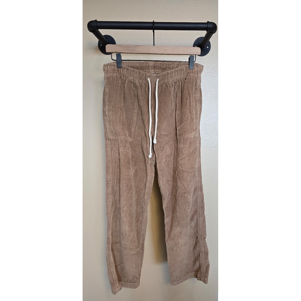 Aerie‎ corduroy drawstring pants in tan women's size small free shipping